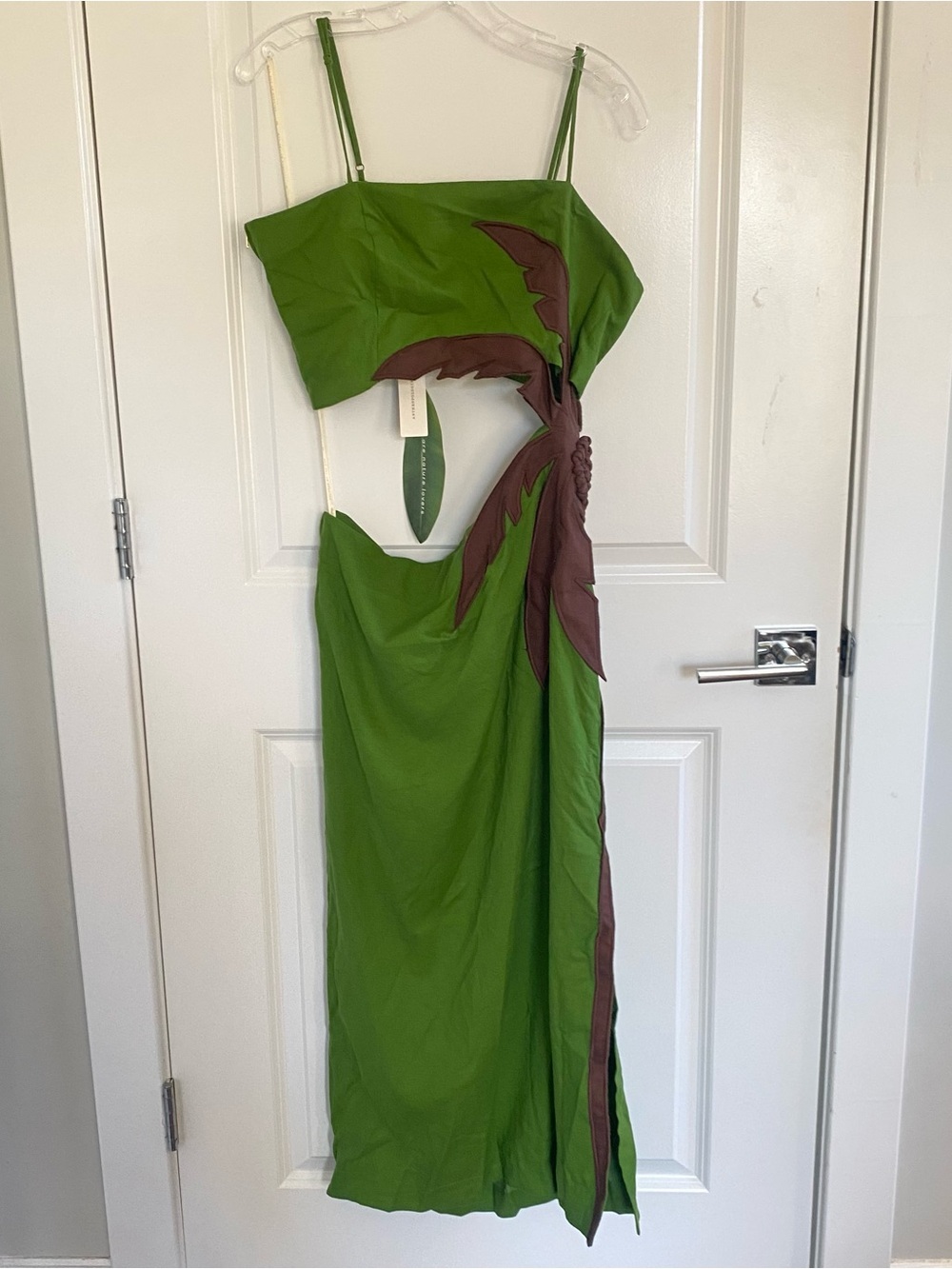 Anthropologie Farm Rio Palm Tree Midi Dress L NWT - Picture 4 of 6